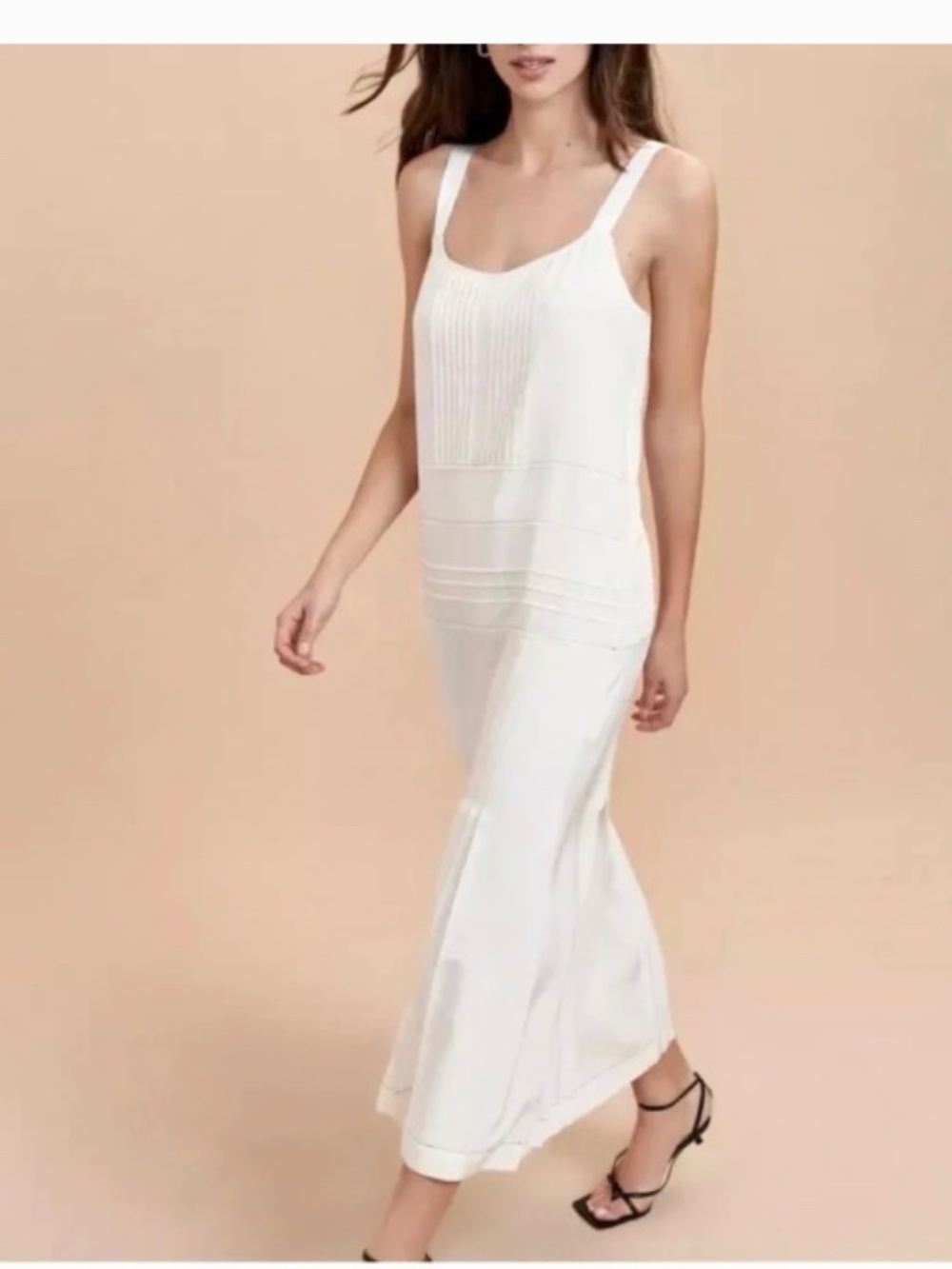 La Ligne Cecily Dress Ivory Silk Sz M NNT